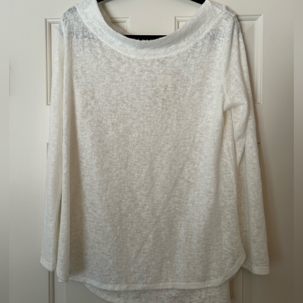 Impressions Off the Shoulder White Long Sleeve